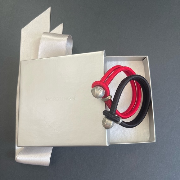 Red and Black Stainless Steel Bracelets - Picture 2 of 7